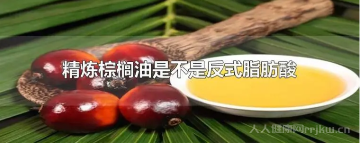 精煉棕櫚油是反式脂肪酸嗎